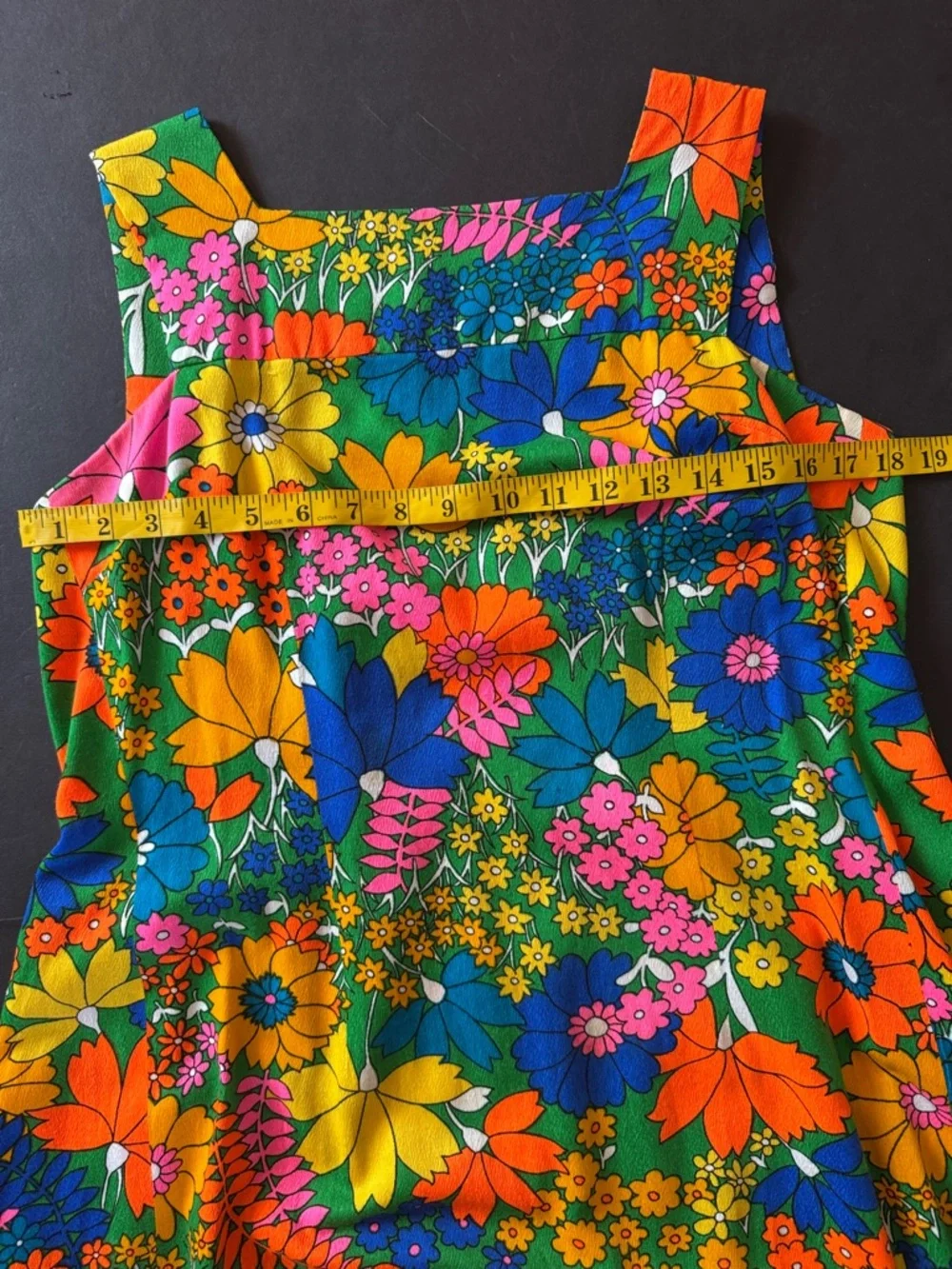 Vintage Hawaiian Flower Power Maxi Dress - Picture 7 of 17